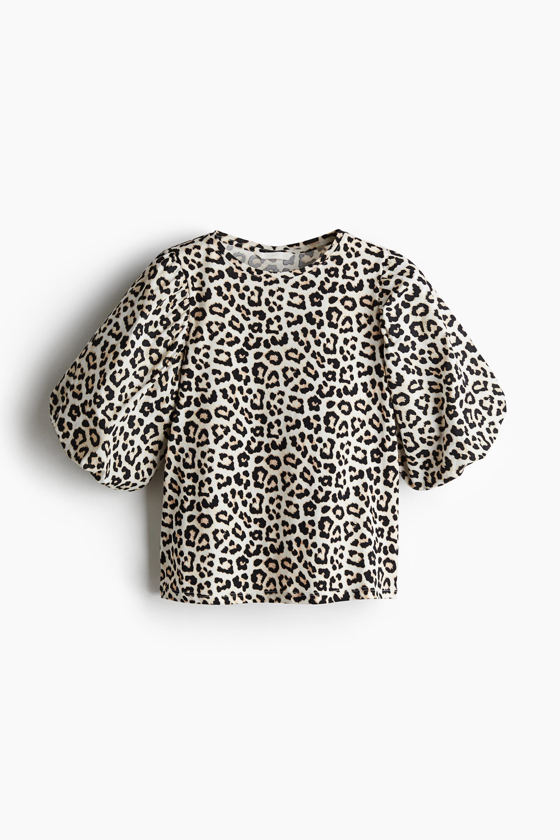 balloon-sleeved top