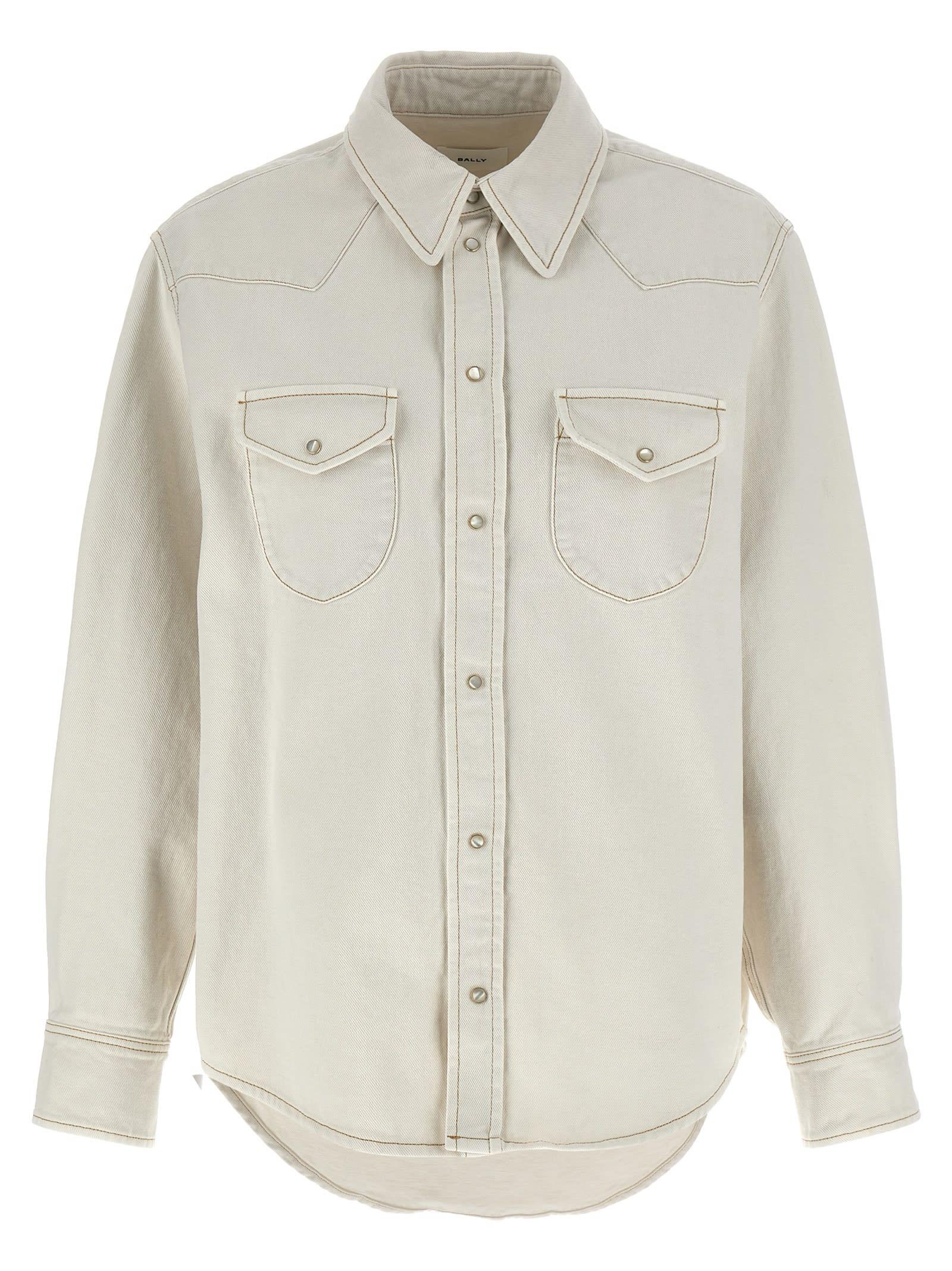 bally denim shirt
