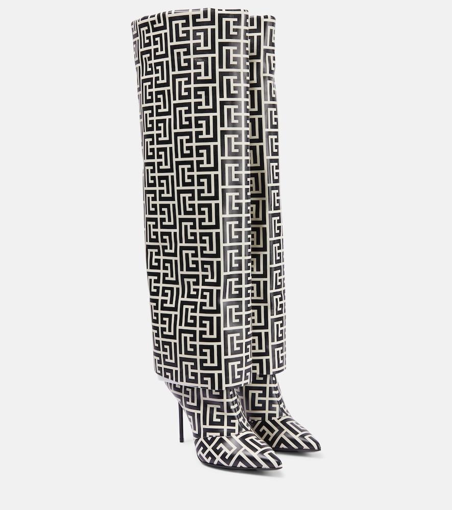 balmain ariel monogram knee