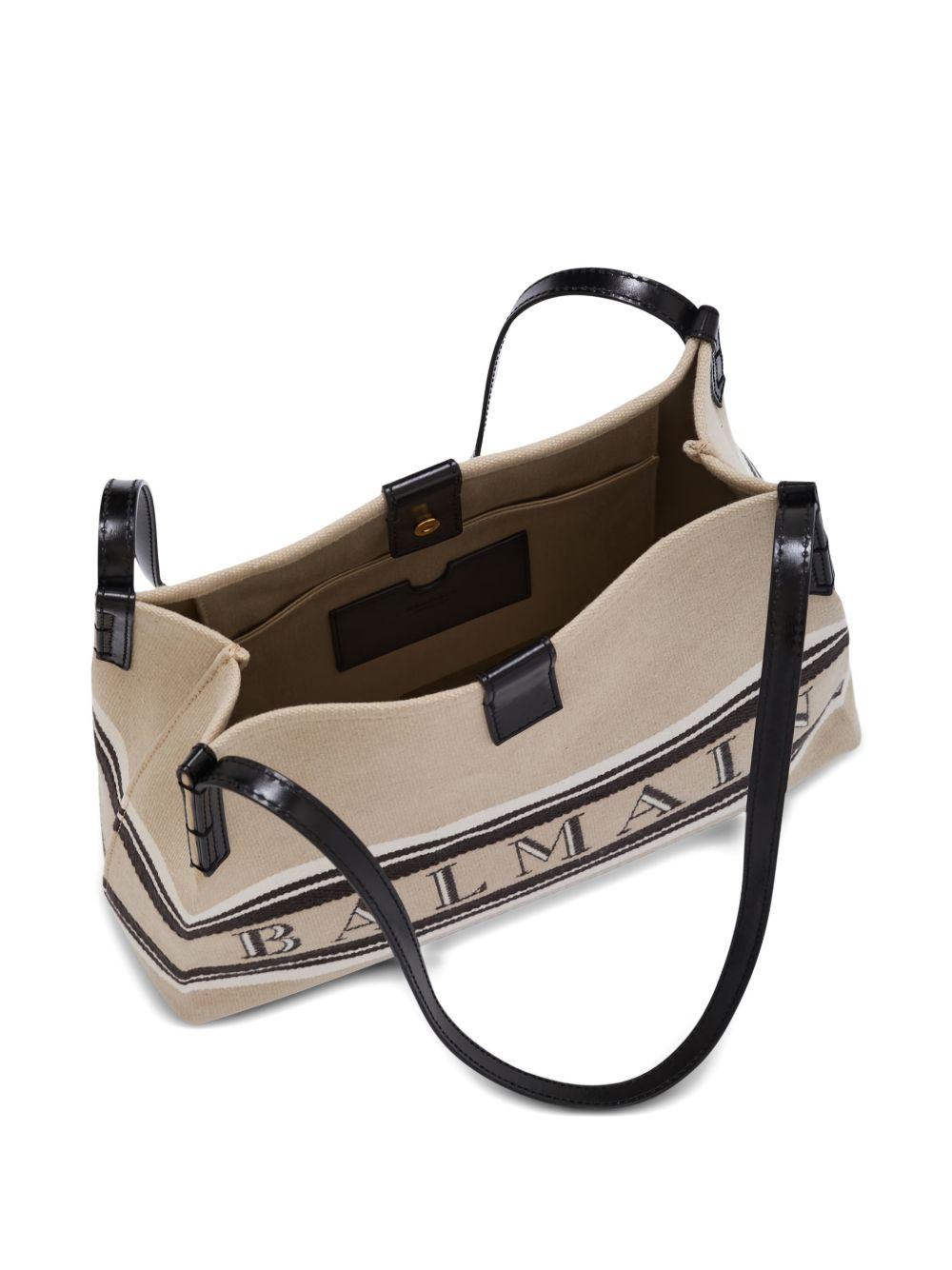 balmain bags beige polyester - women