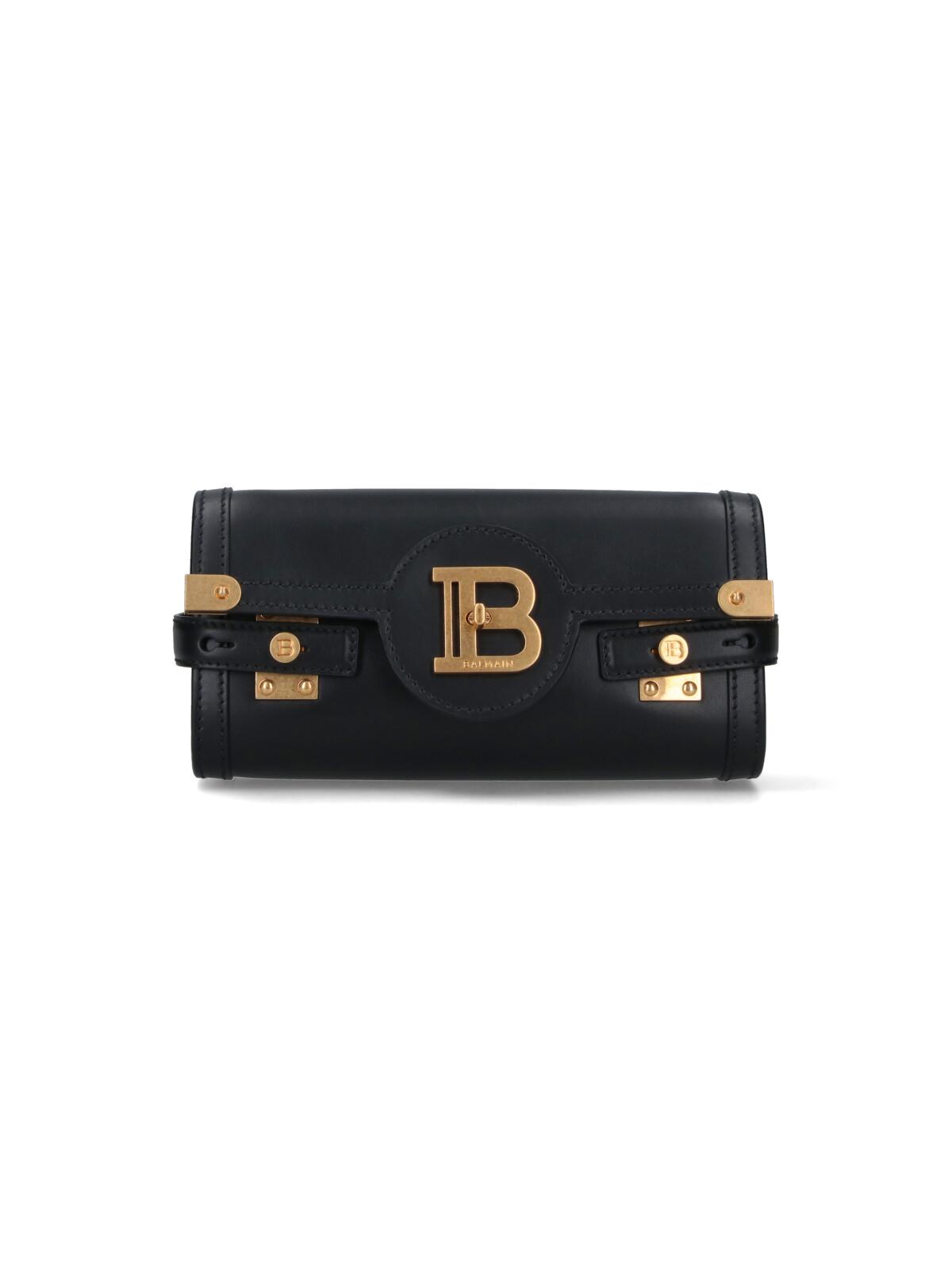 balmain bags black calf leather - women