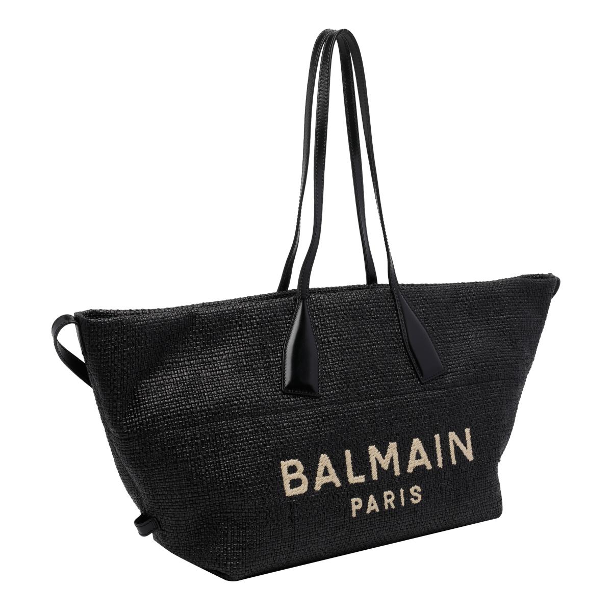 balmain bags black polyamide - women