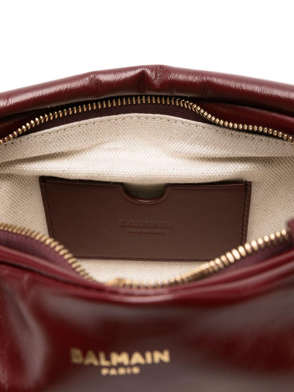 balmain bags bordeaux leather 100 % - women