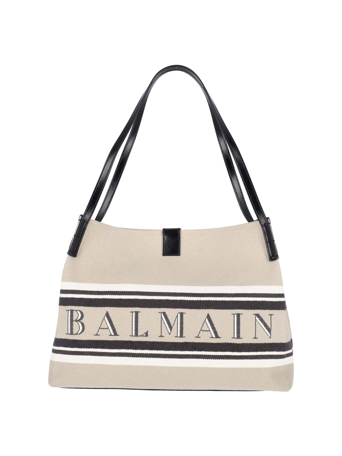 balmain bags white cotton - women