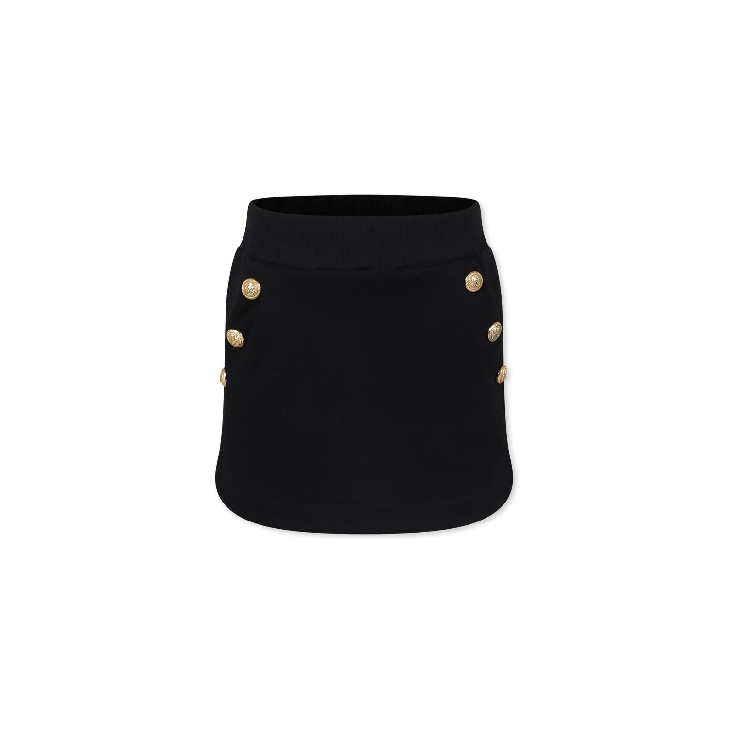 balmain black skirt for girl