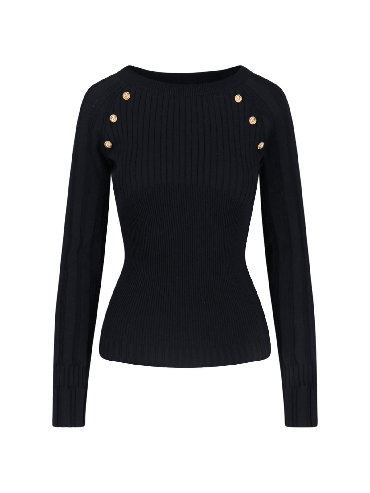 balmain button sweater