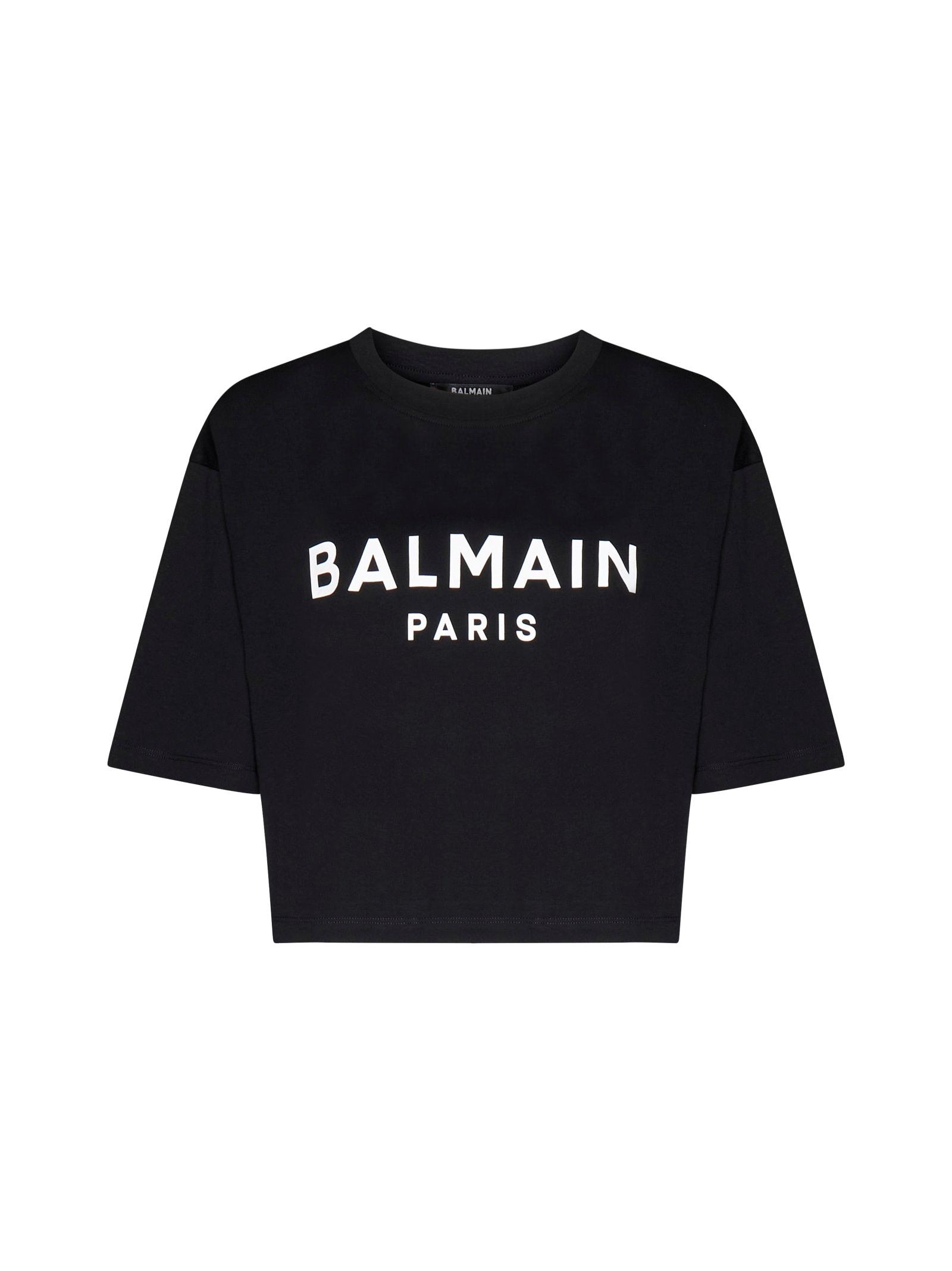 balmain cotton crew-neck t-shirt