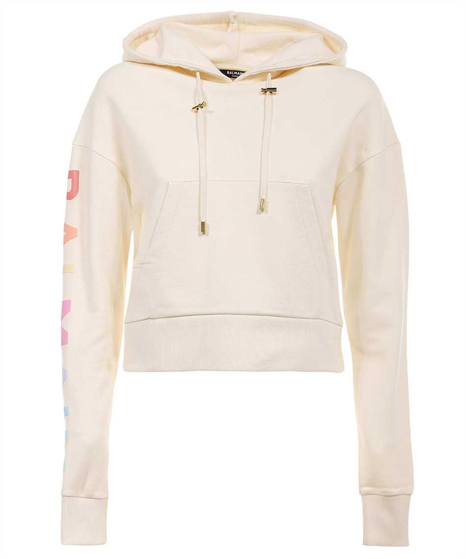 balmain cotton hoodie