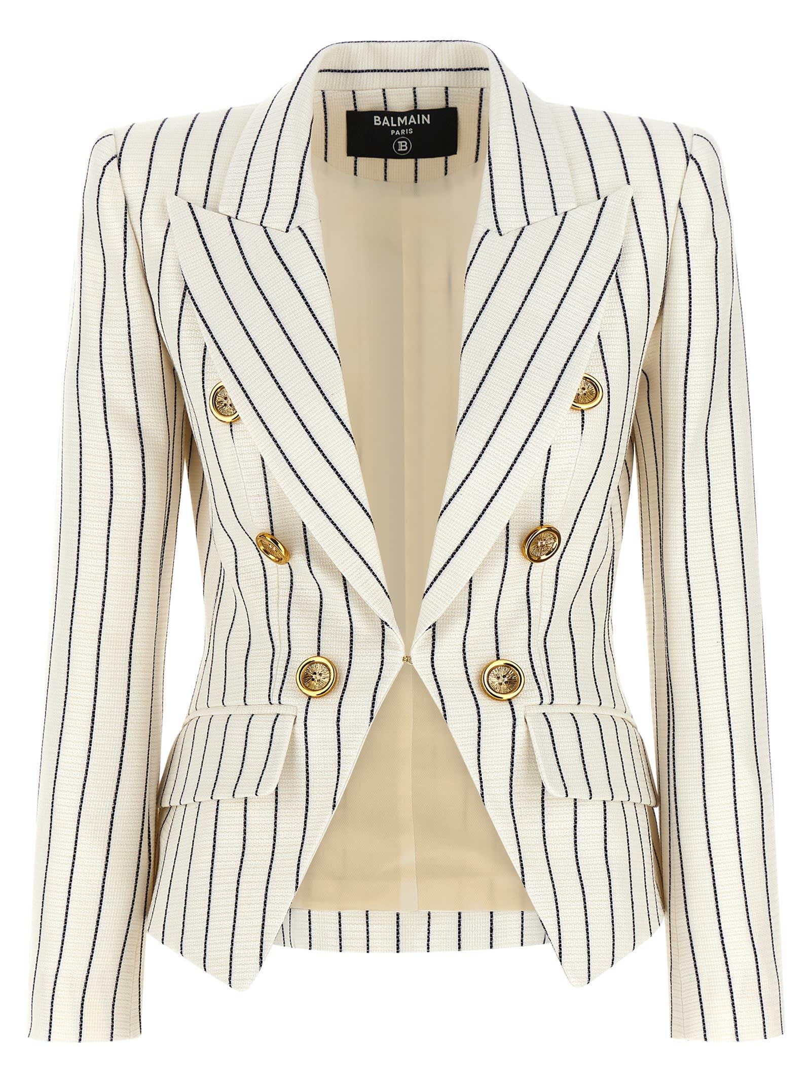 balmain couture fili blazer