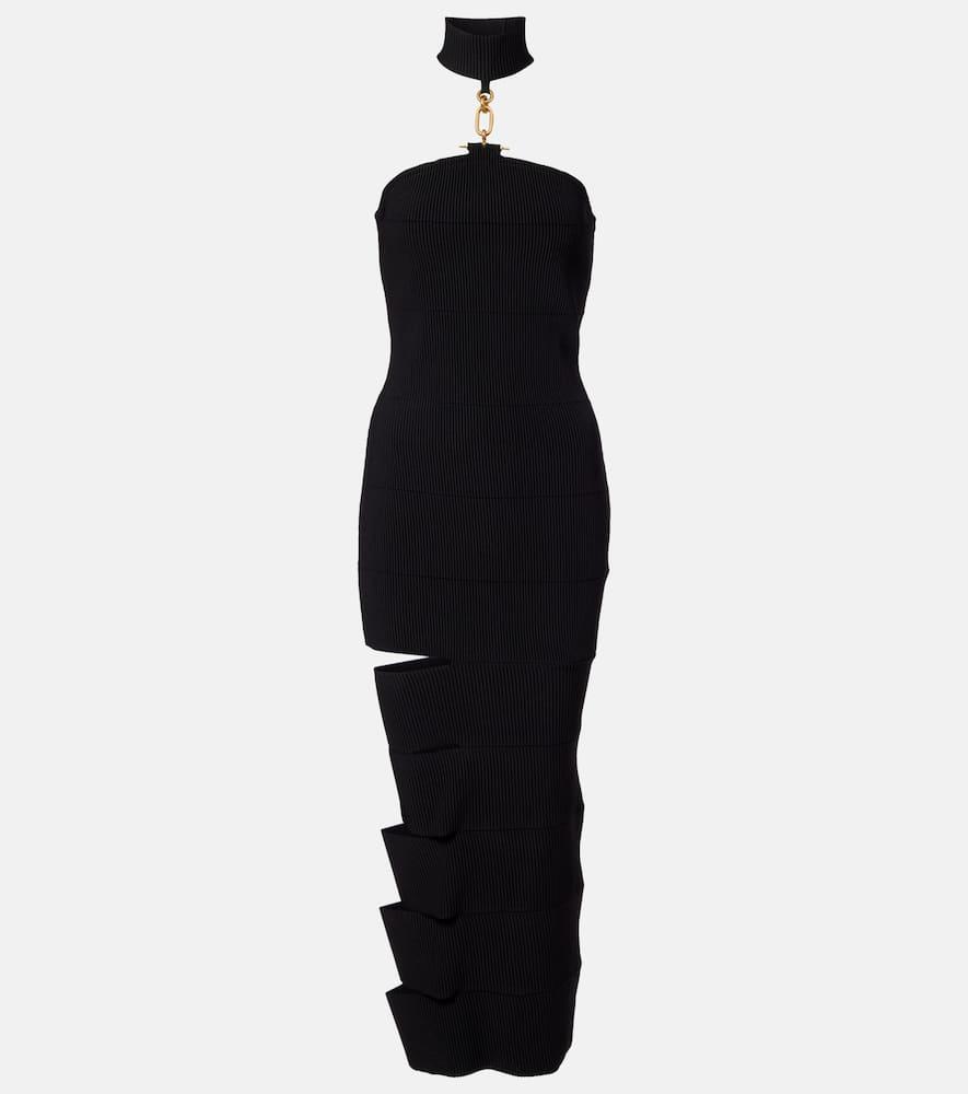 balmain cutout ribbed