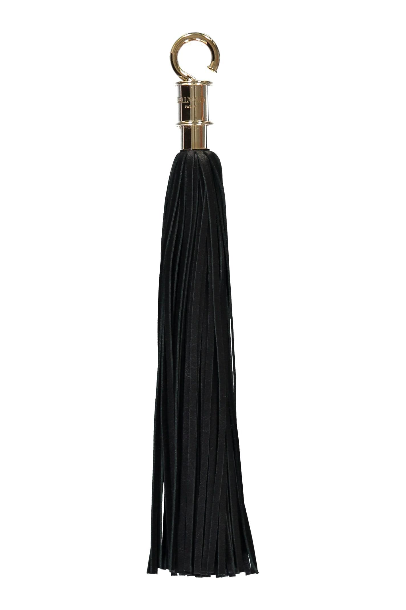 balmain decorative leather tassel