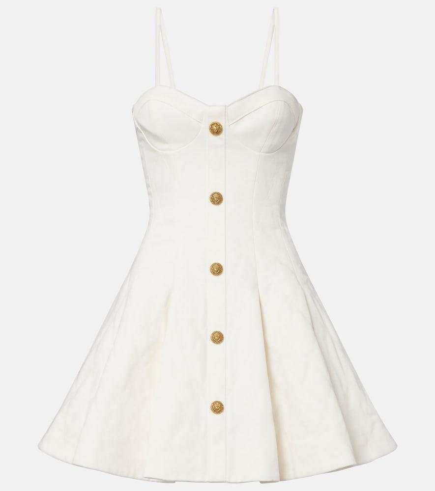 balmain denim minidress