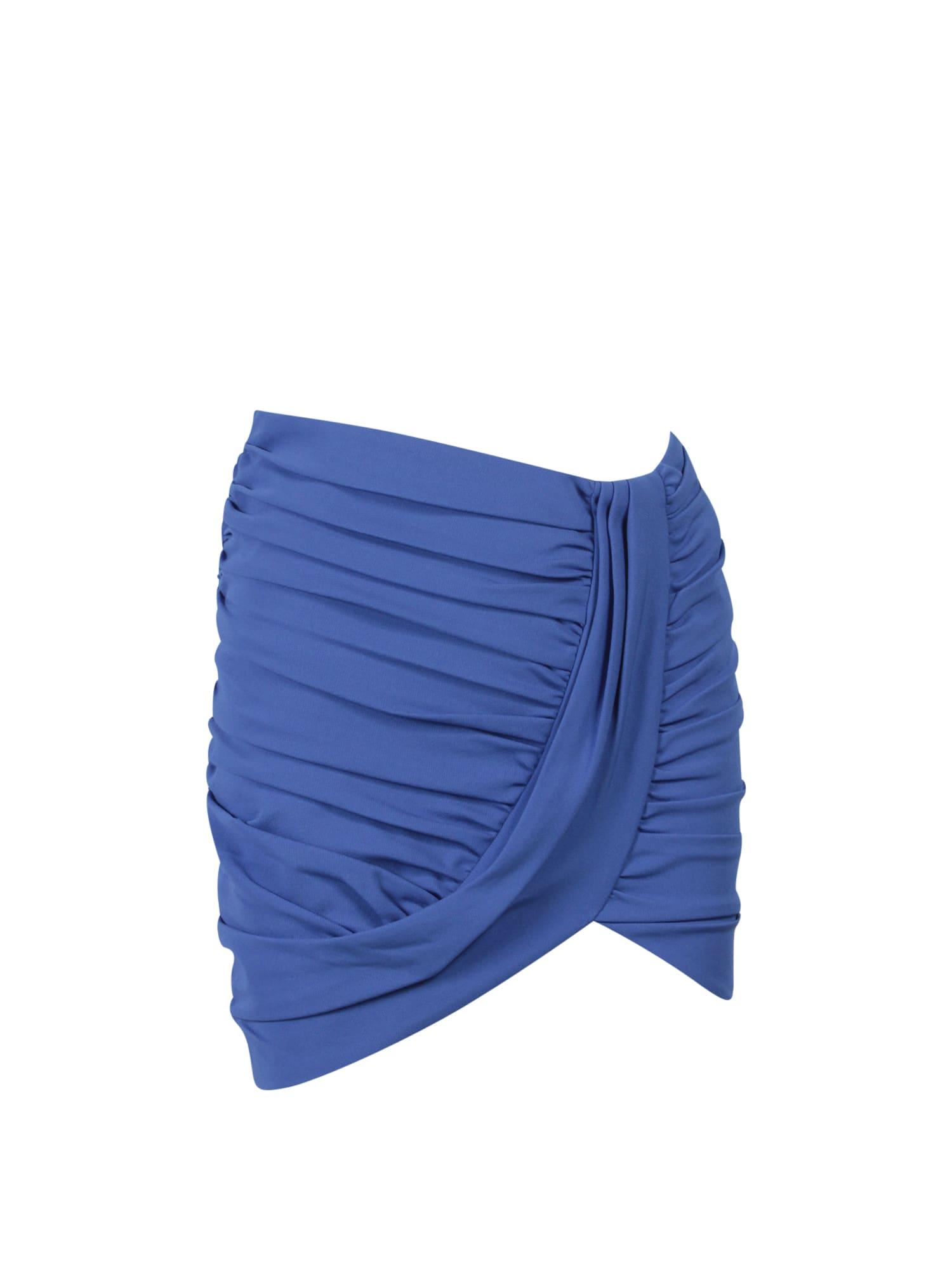 balmain draped skirt