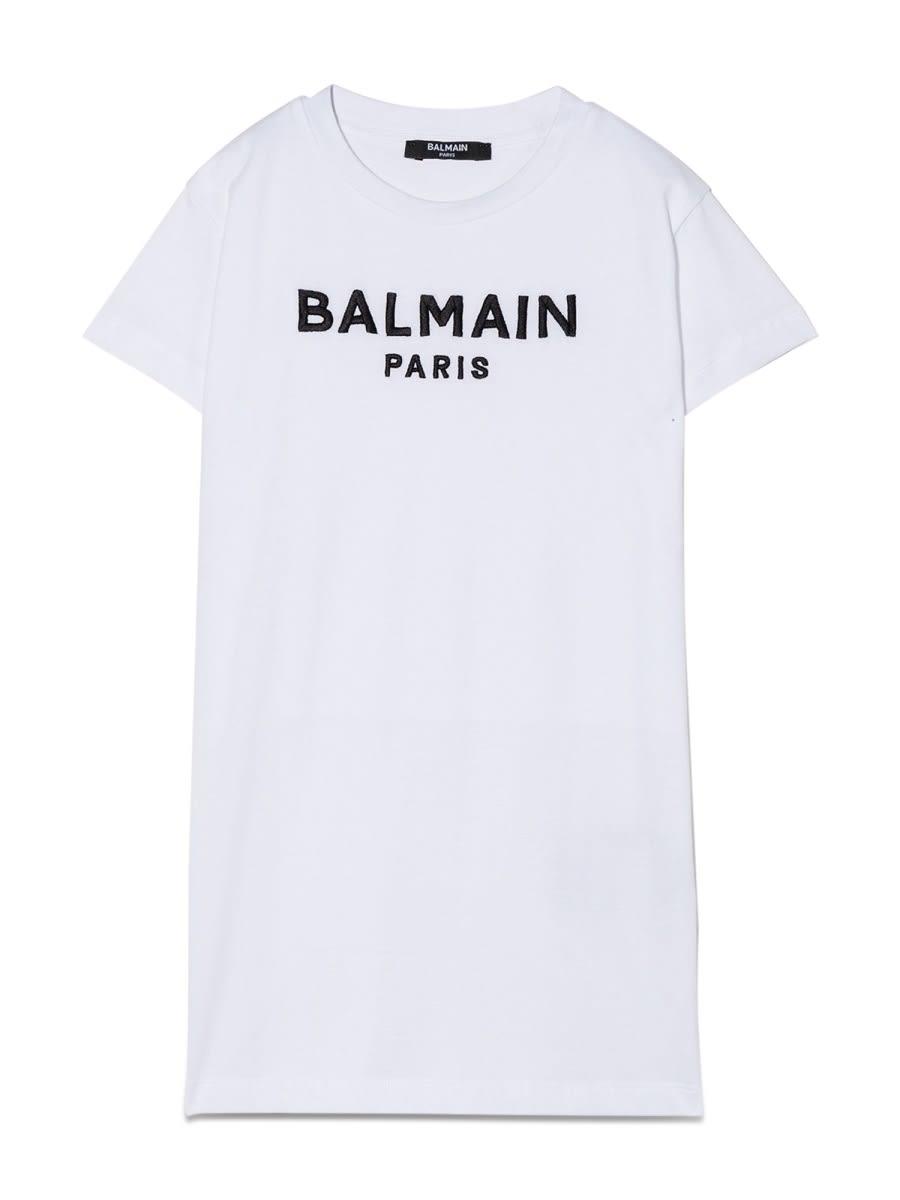 balmain dress with logo