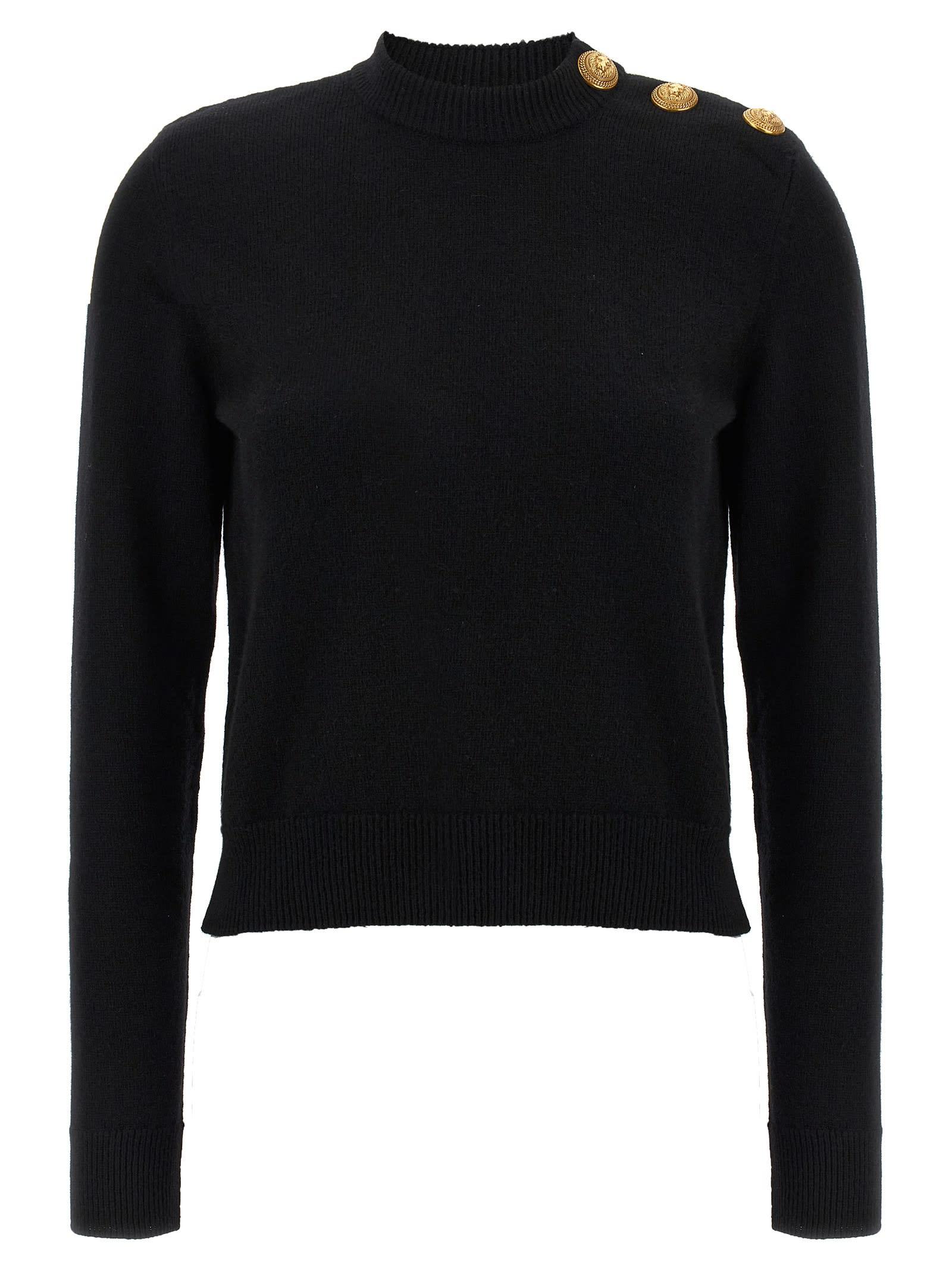 balmain eco-cashmere button sweater