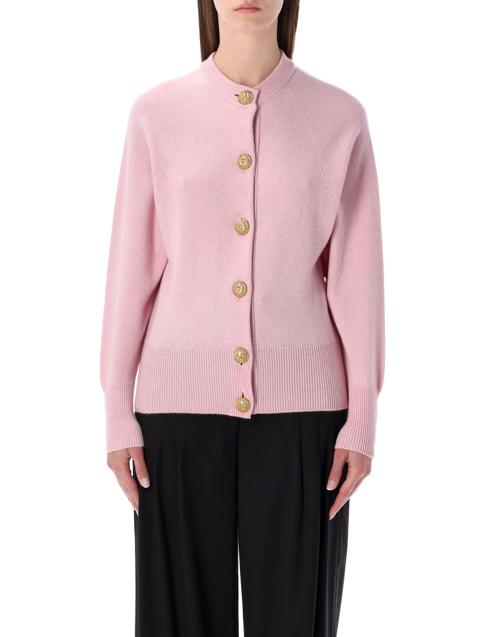 balmain eco-cashmere buttoned cardigan