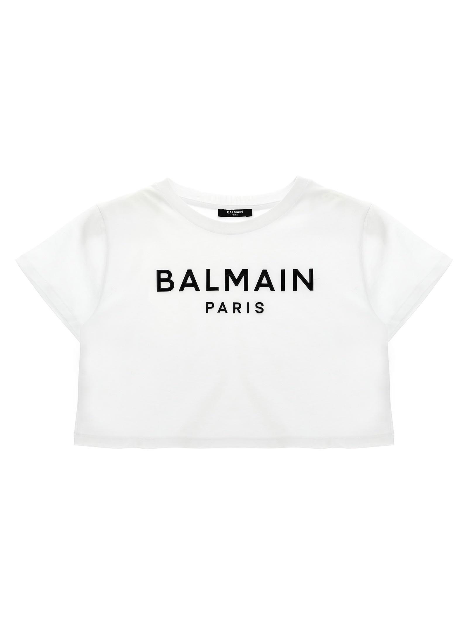 balmain embossed logo t-shirt