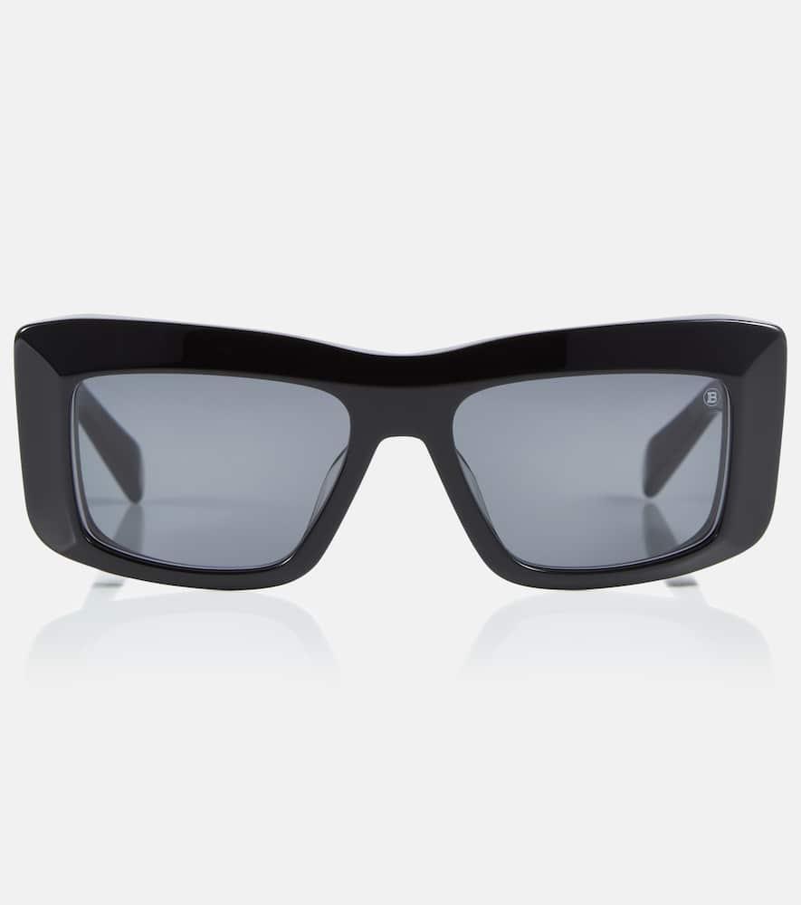 balmain envie square acetate sunglasses