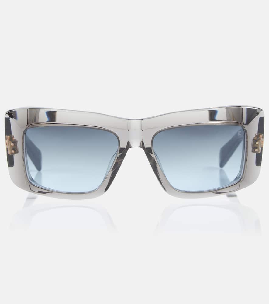 balmain envie square acetate sunglasses