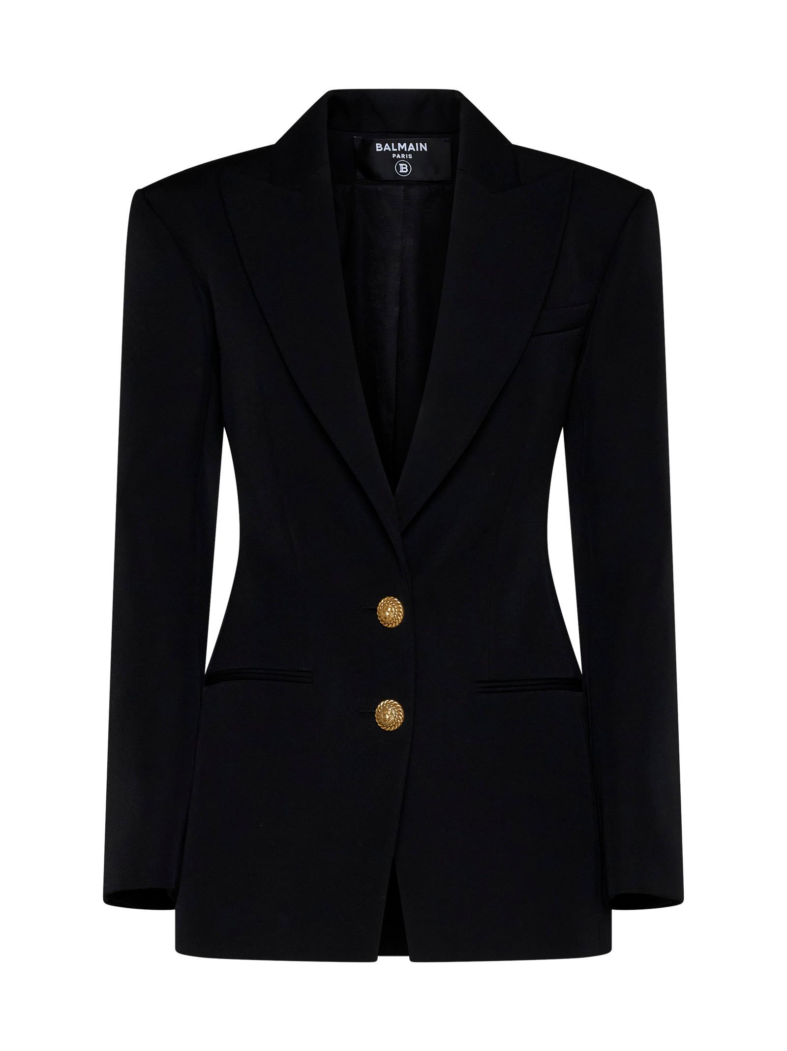 balmain fitted single-breasted blazer