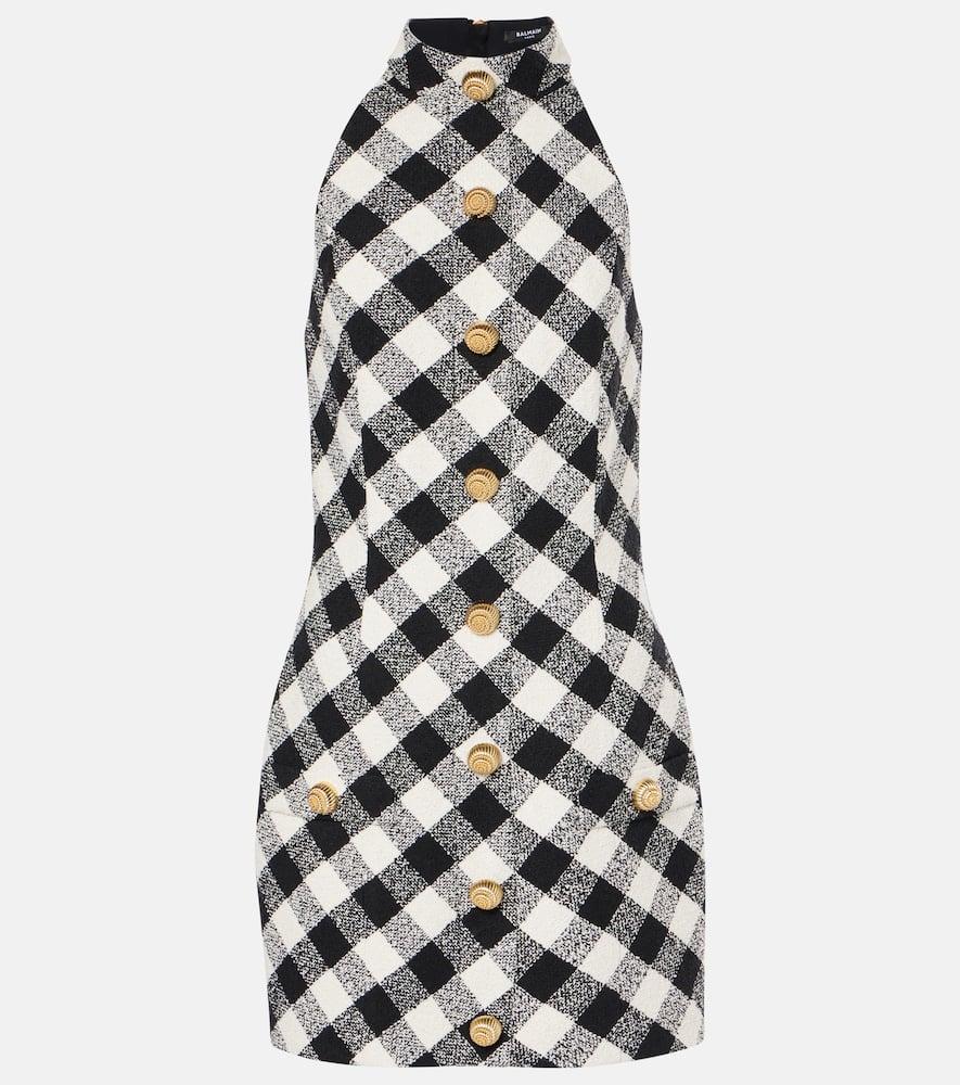 balmain halterneck cotton