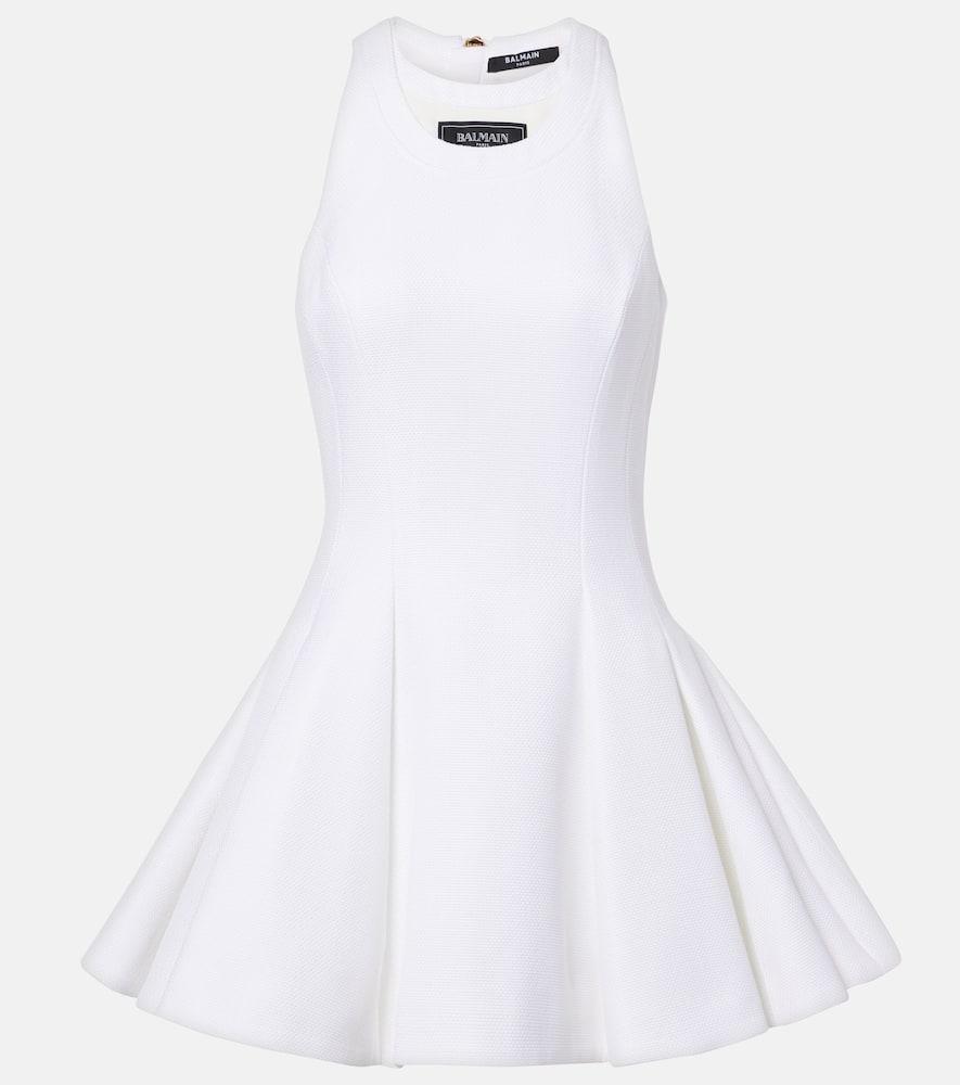 balmain halterneck minidress