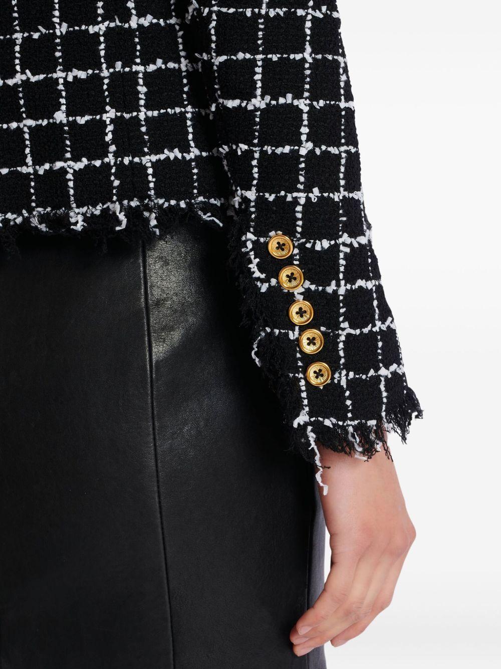 balmain jackets black polyamide - women