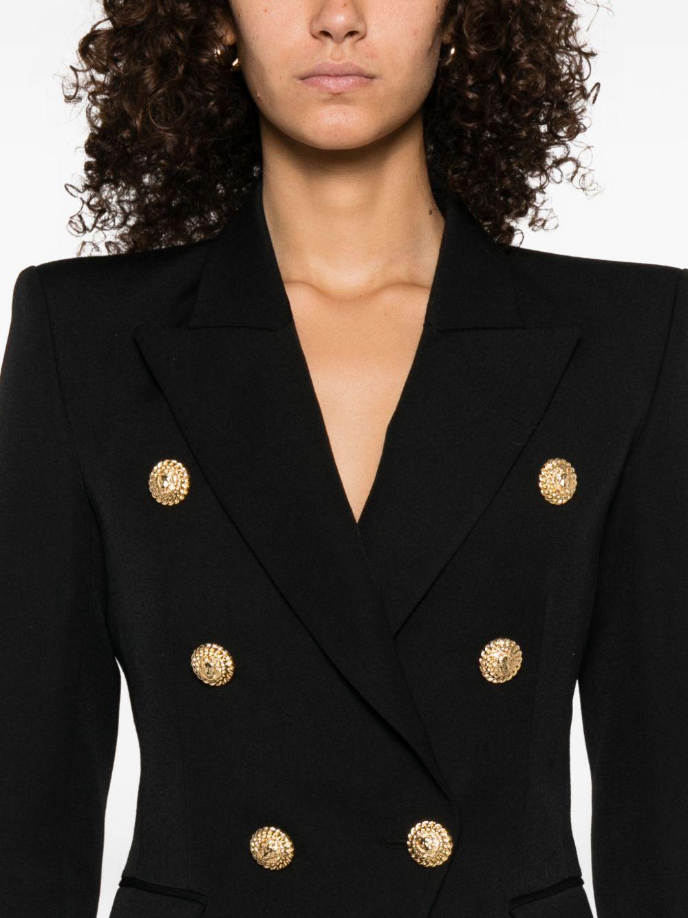 balmain jackets black virgin wool - women