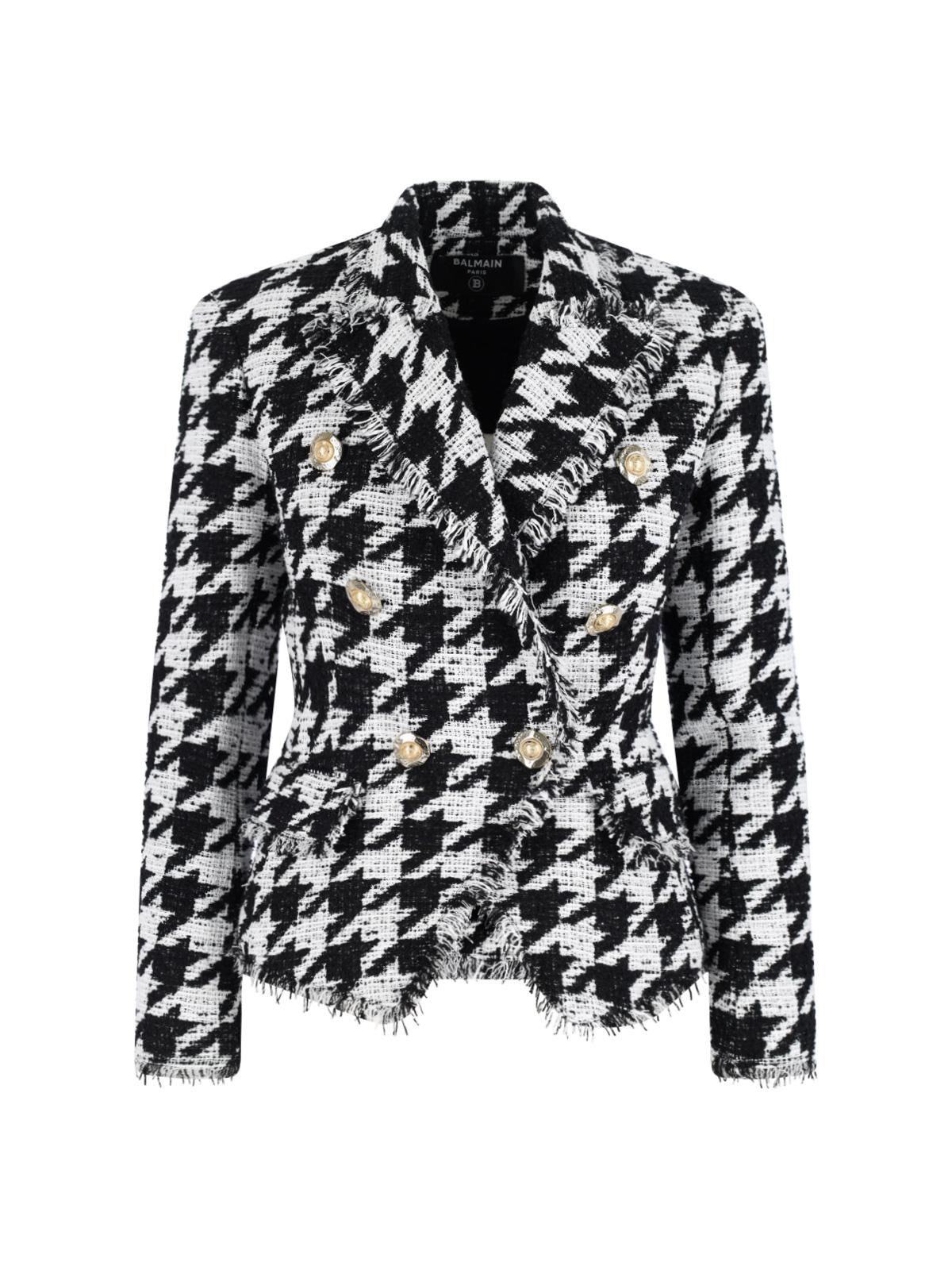 balmain jackets white cotton - women