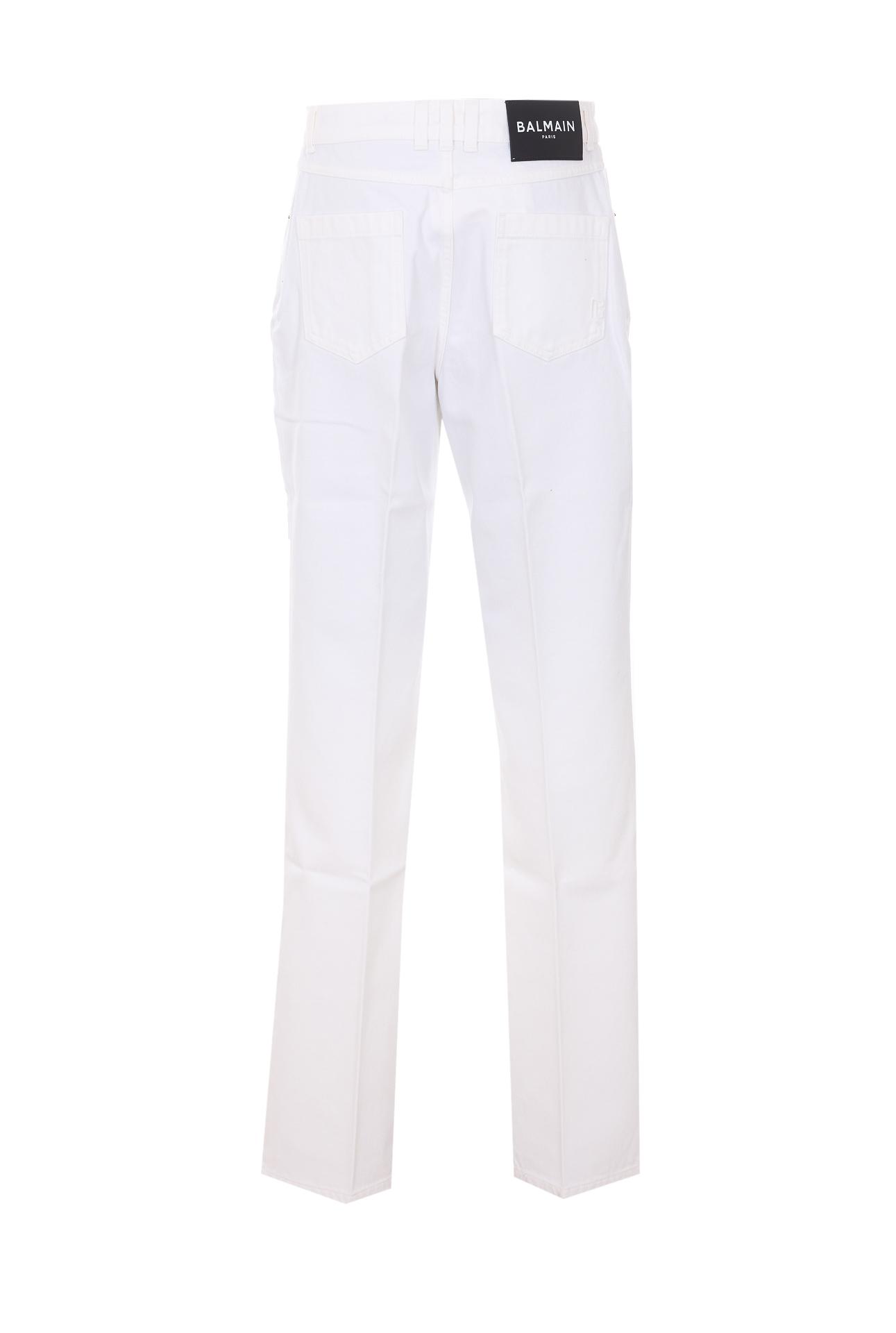 balmain jeans white cotton - women