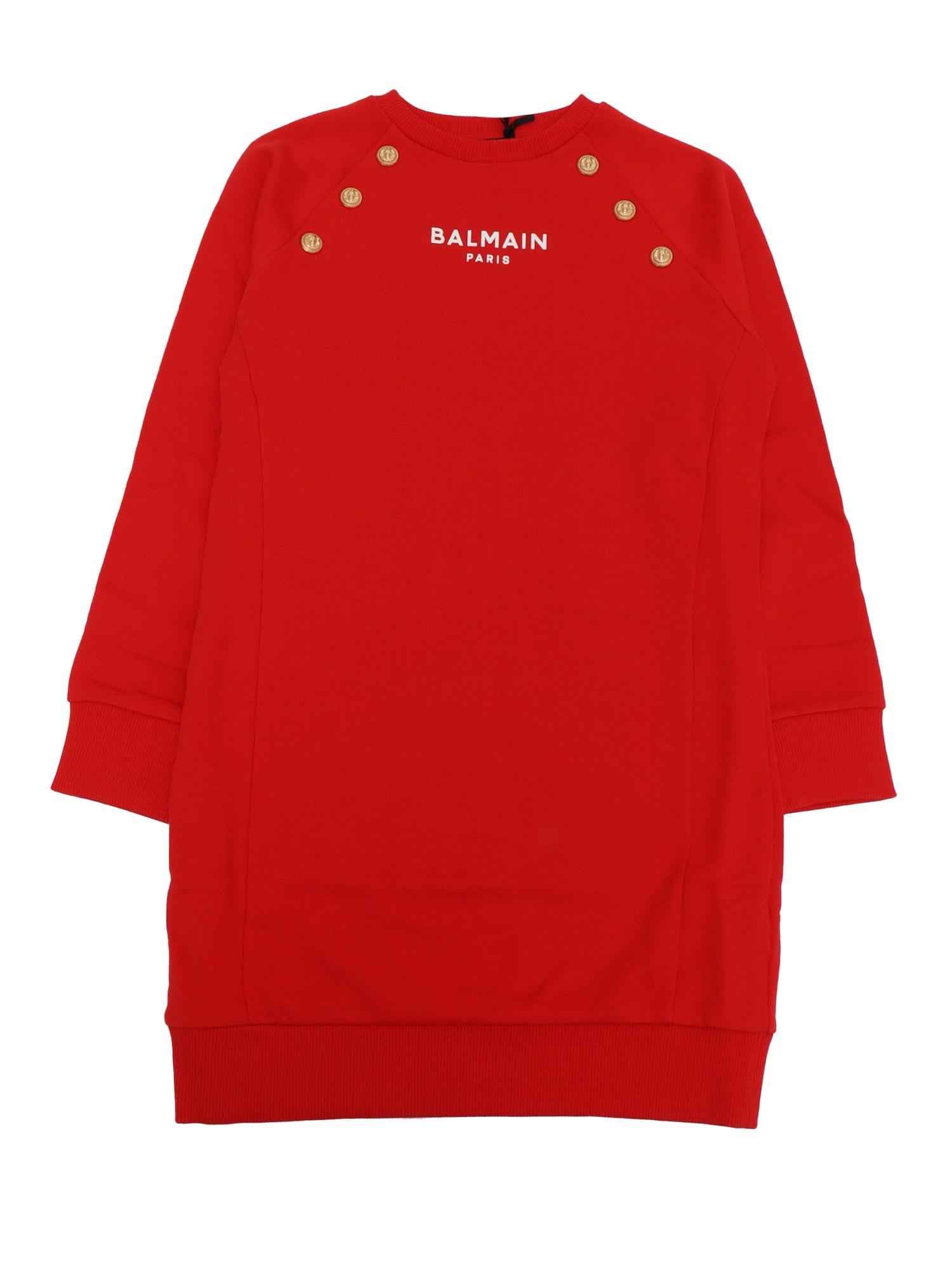 balmain jersey dress