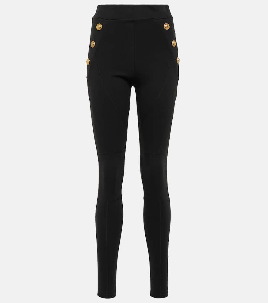 balmain jersey leggings