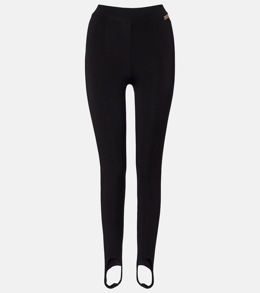 balmain jersey stirrup leggings