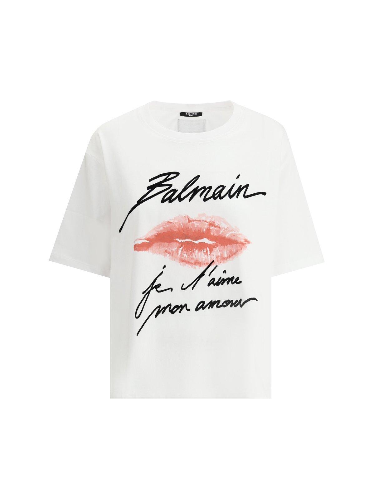 balmain kiss t-shirt