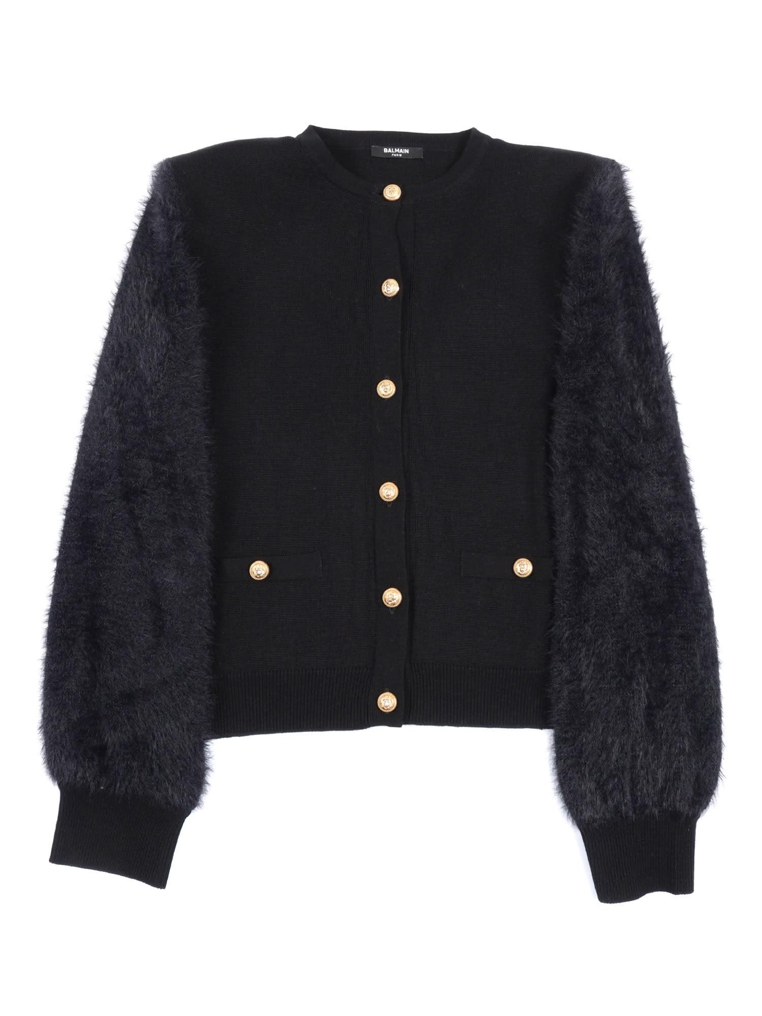 balmain knit cardigan