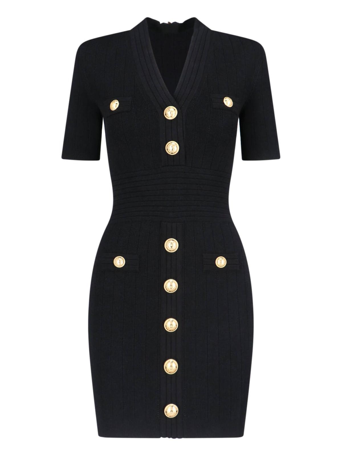 balmain knit mini dress