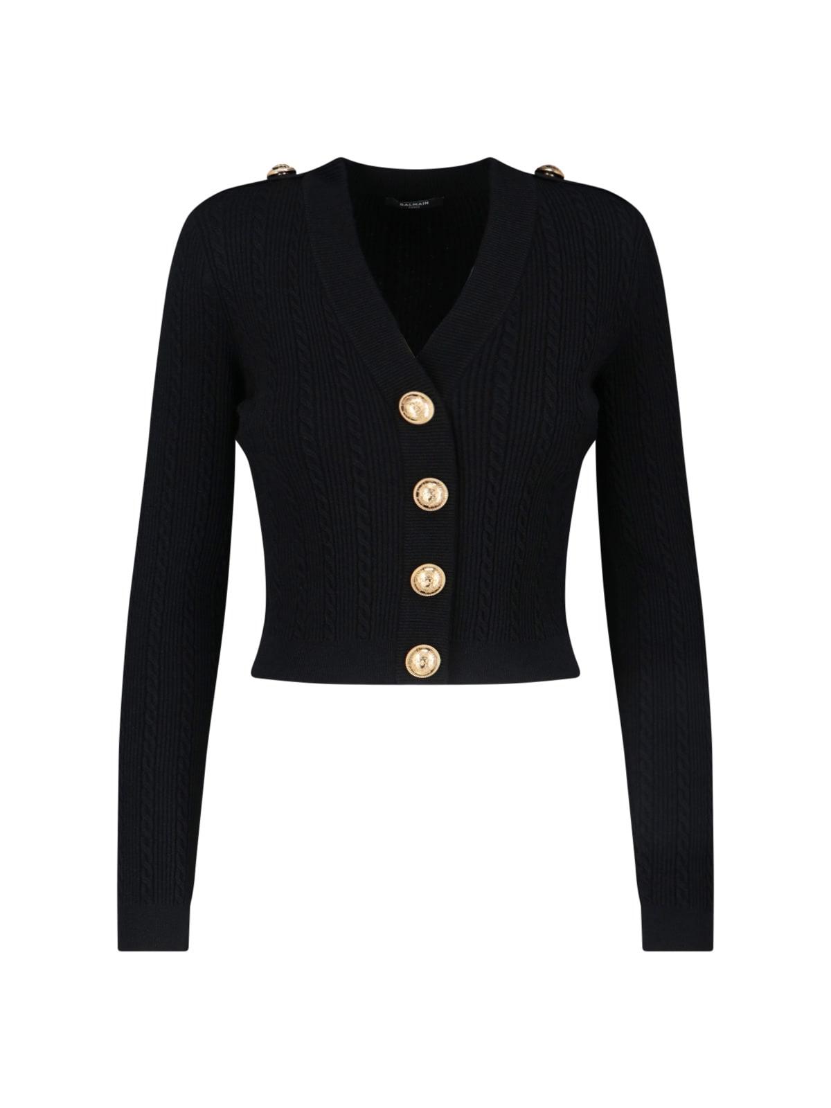 balmain knitted cardigan