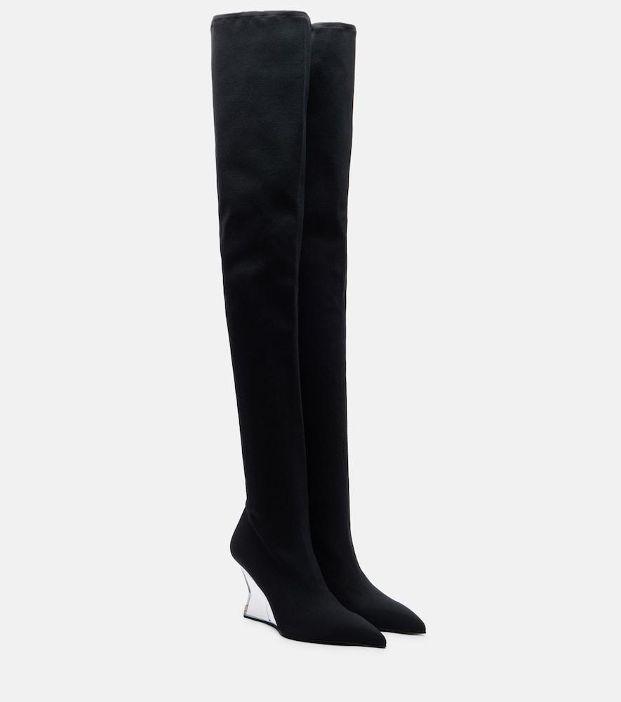 balmain knitted wedge over