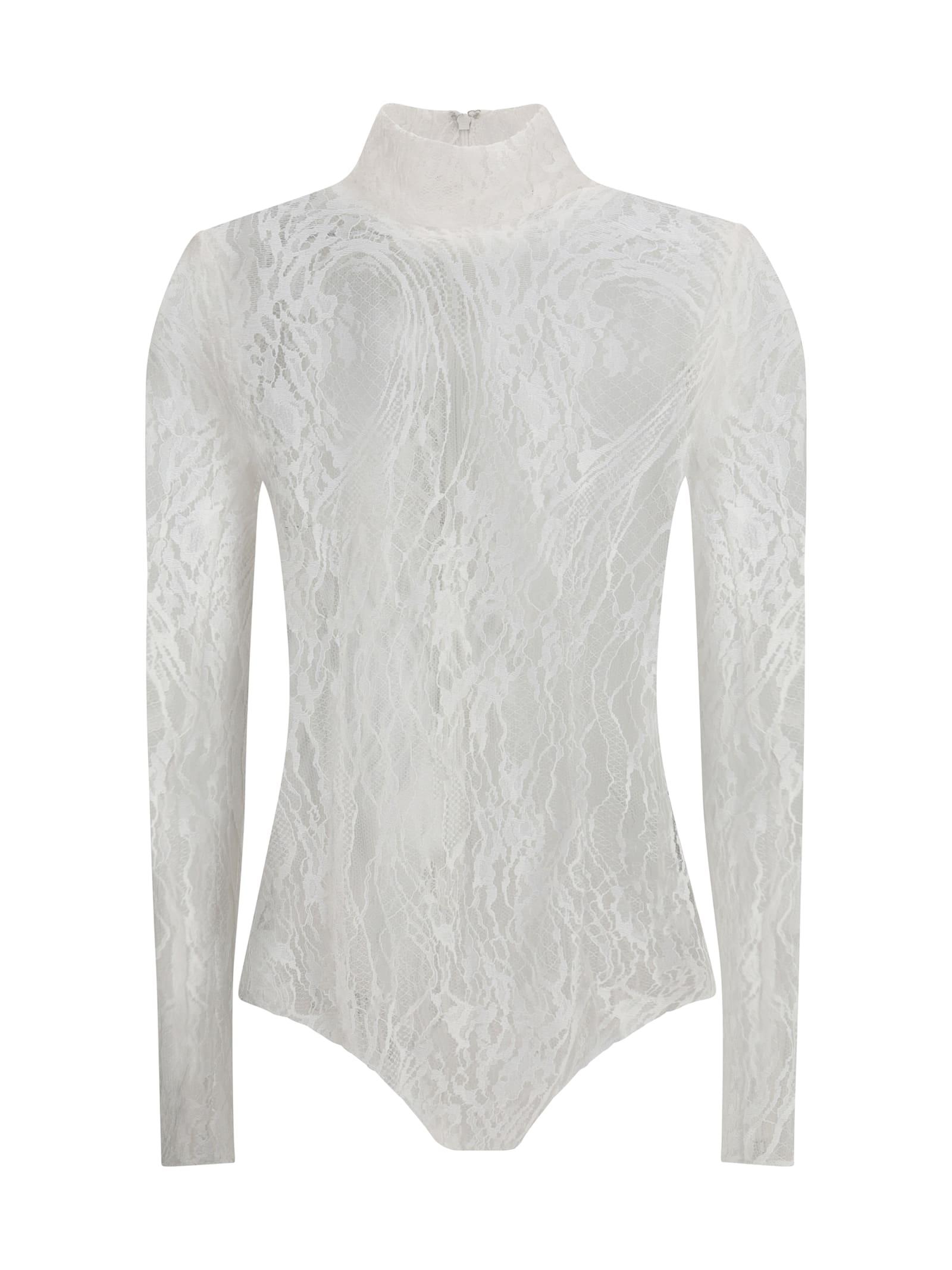 balmain lace bodysuit