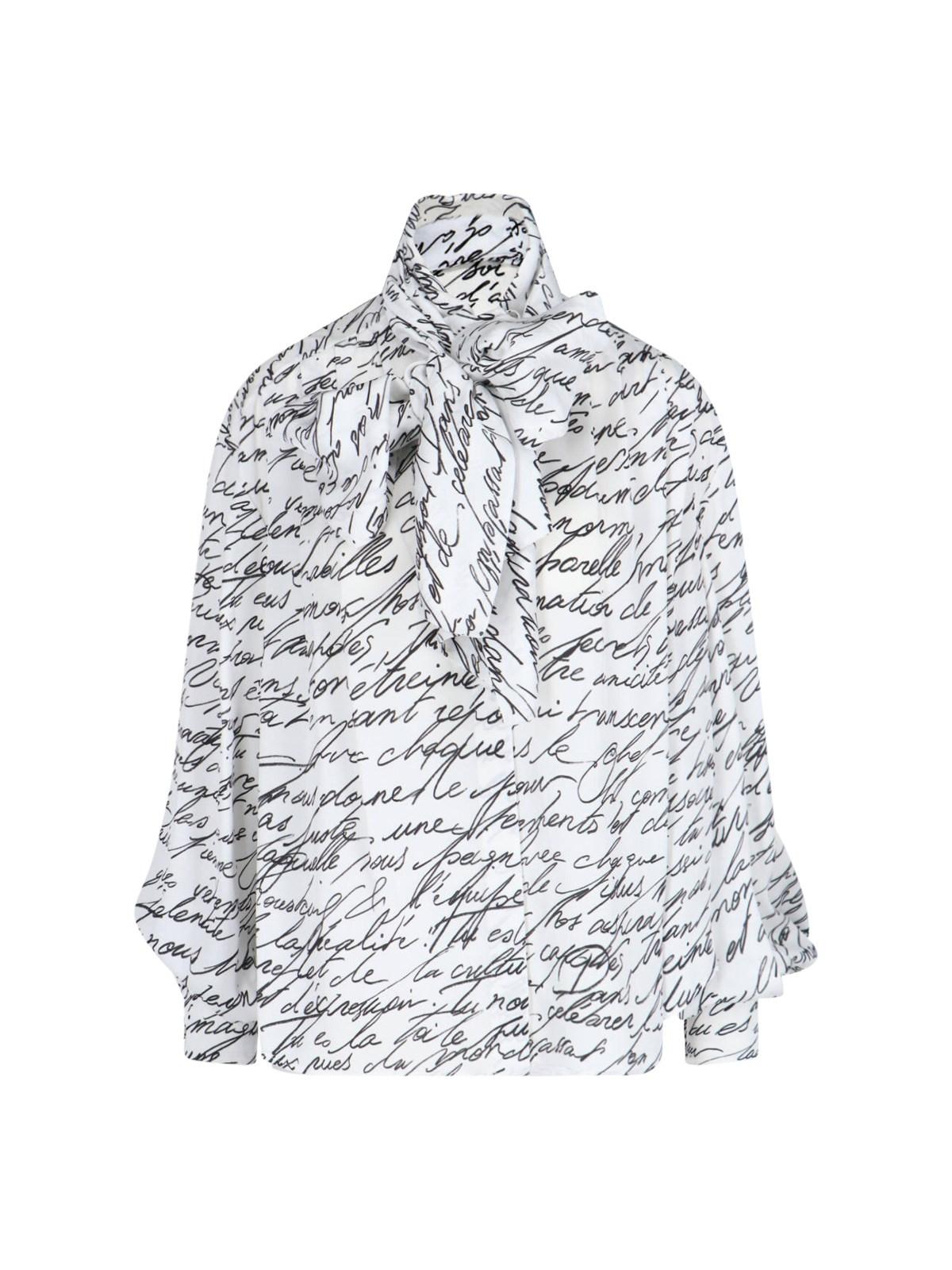 balmain lavallière shirt