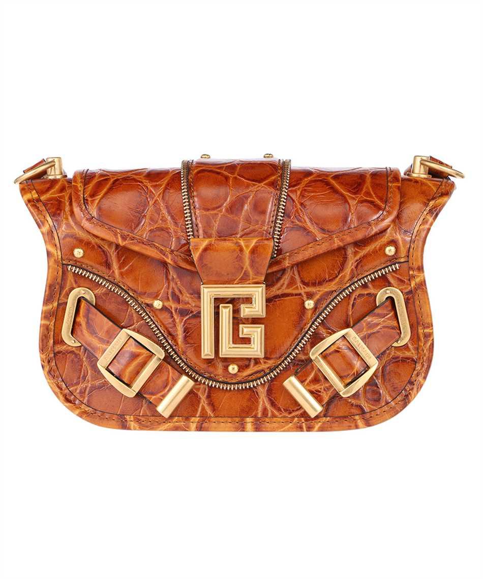 balmain leather shoulder bag