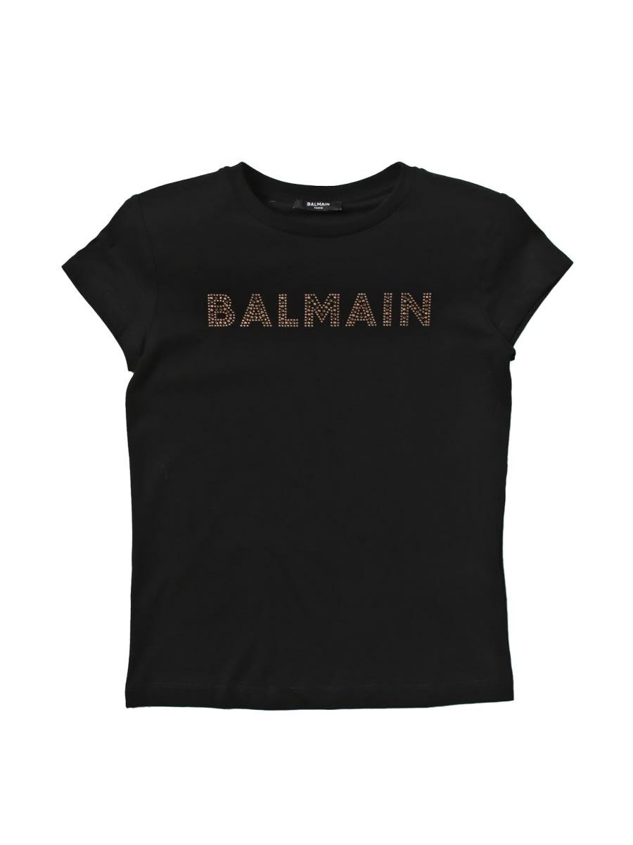 balmain mc logo t-shirt