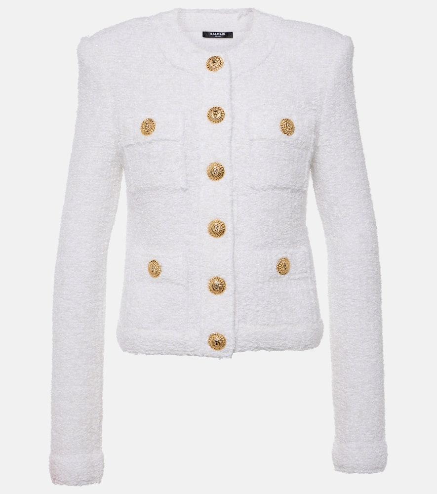 balmain miami tweed jacket