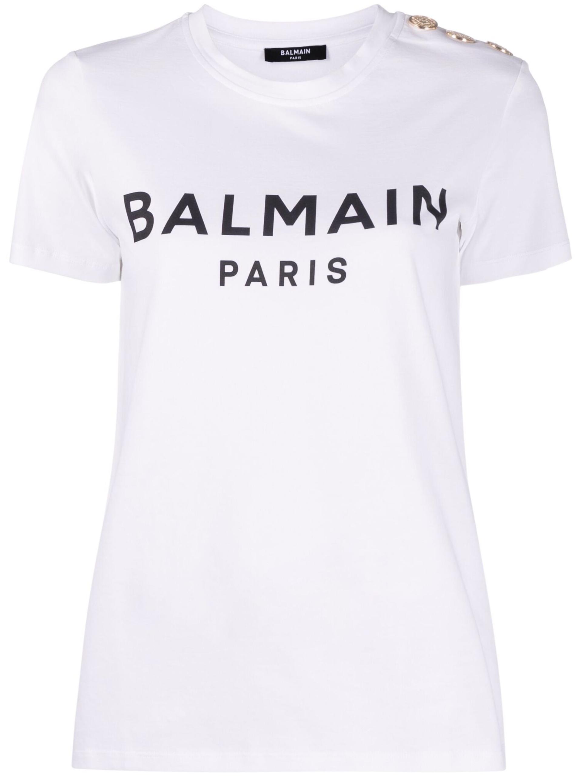 balmain paris t-shirt white - women