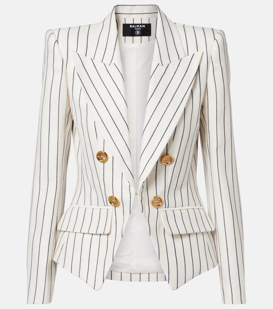 balmain pinstripe double