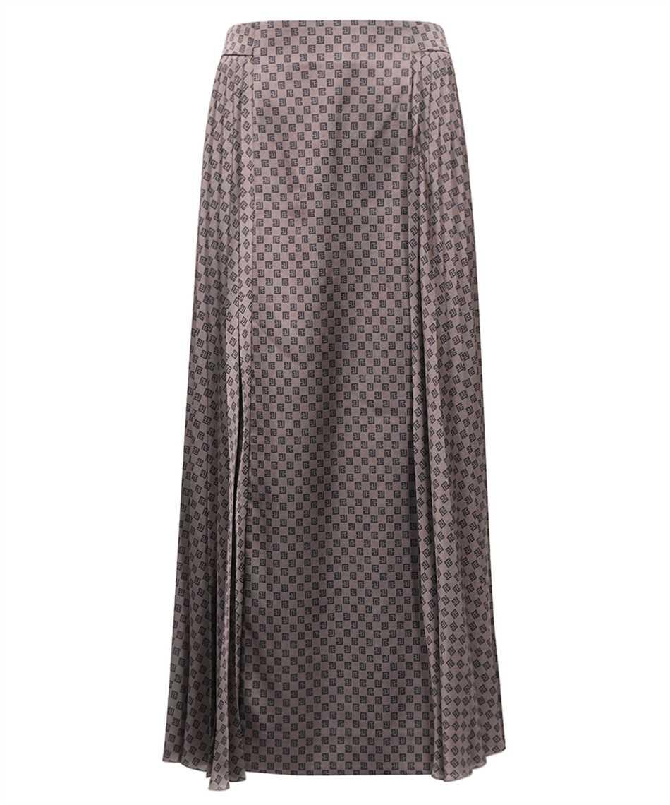 balmain printed skirt