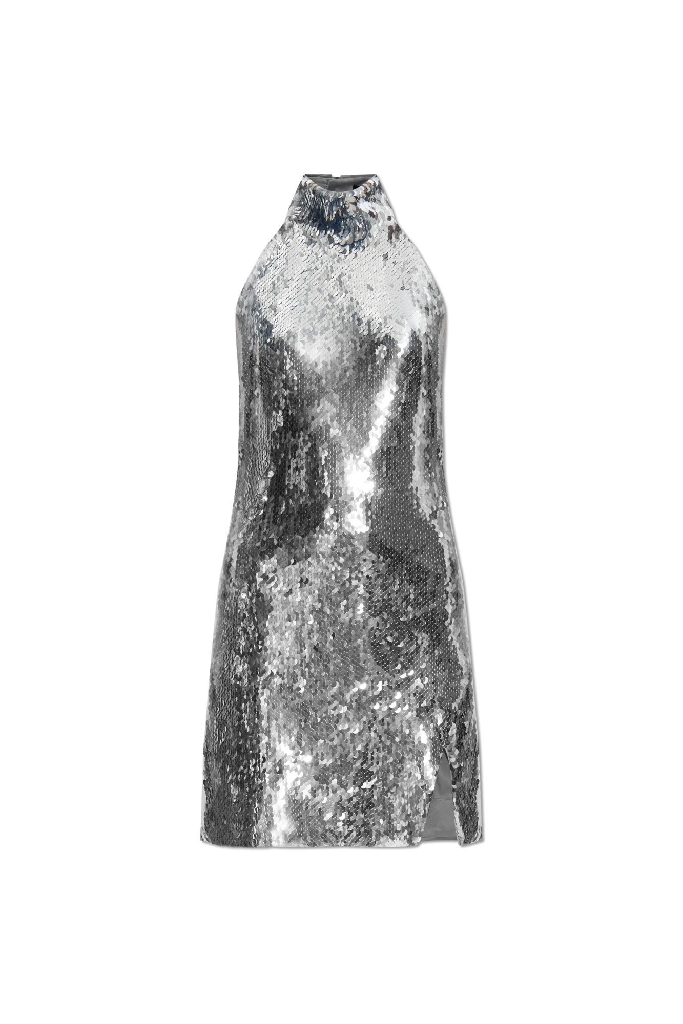 balmain sequin dress