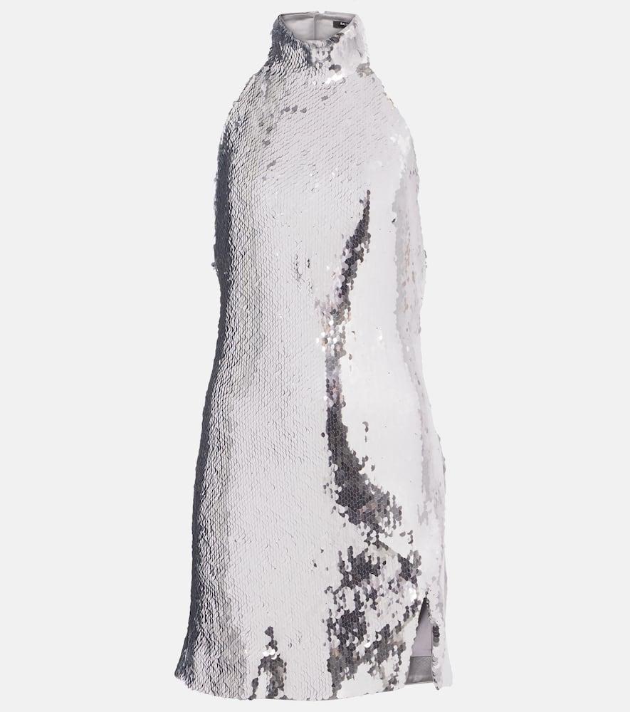balmain sequined minidress