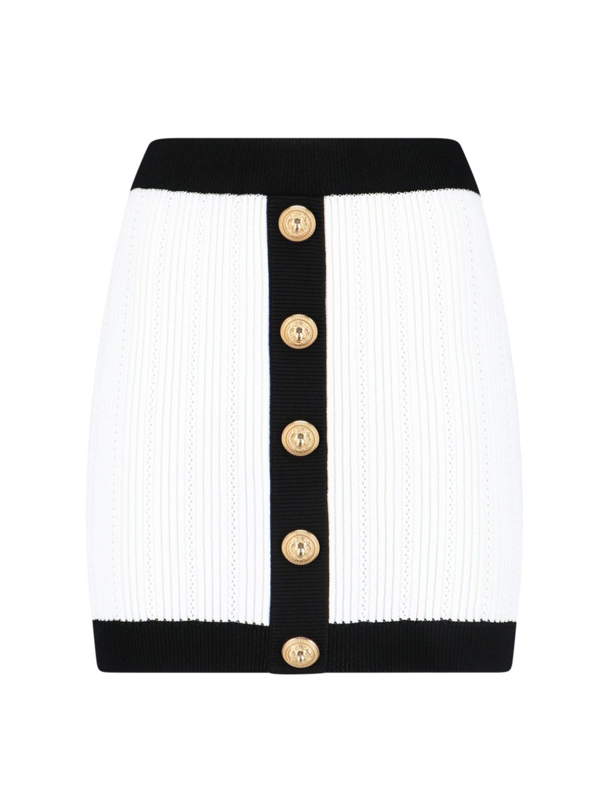 balmain skirts white viscose - women