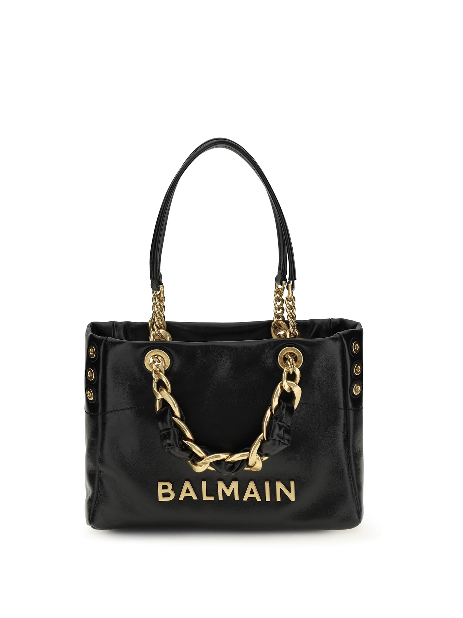 balmain small 1945 soft shoulder bag